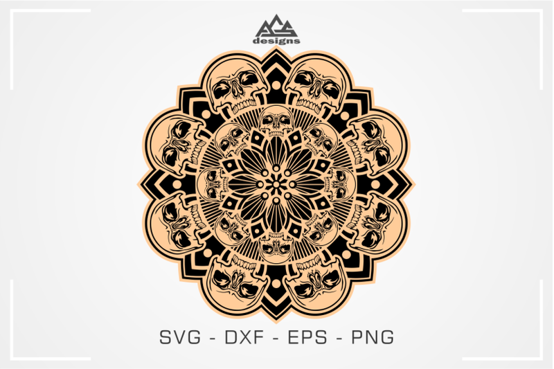 skull-mandala-art-svg-design