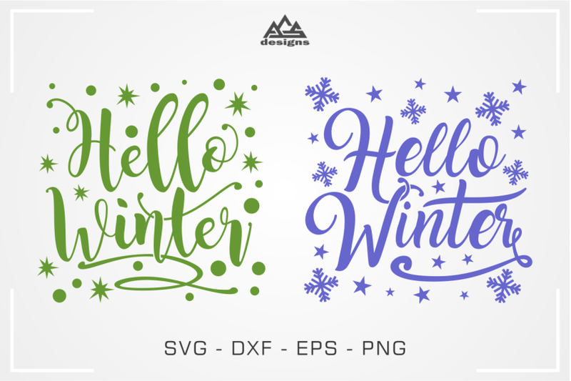 hello-winter-christmas-winter-svg-design