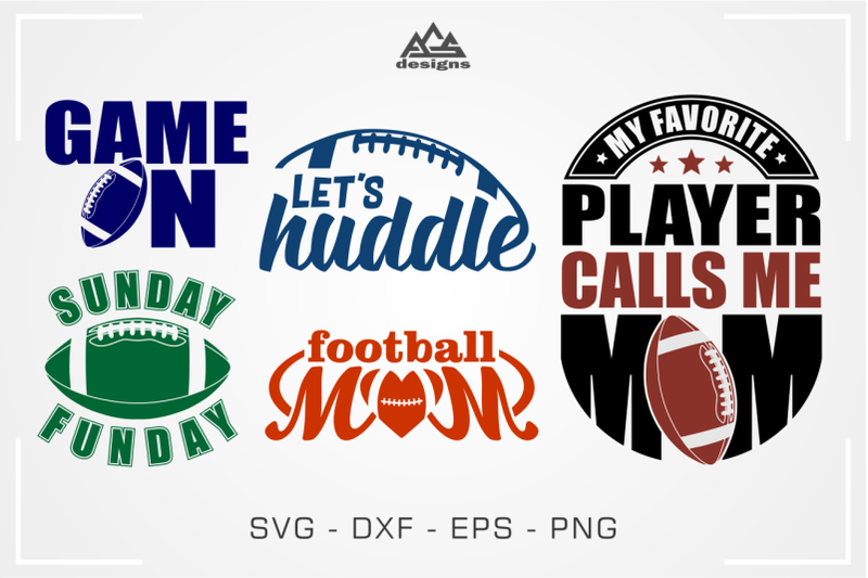 football-mom-dad-american-footbal-quotes-bundle-svg-design