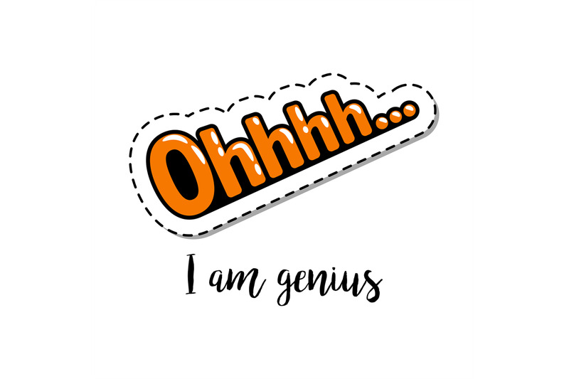 fashion-patch-element-with-ohhhh-lettering