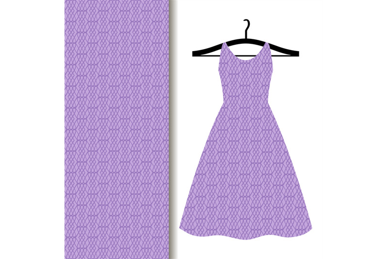 women-dress-fabric-with-purple-pattern