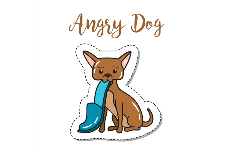 fashion-patch-element-angry-dog