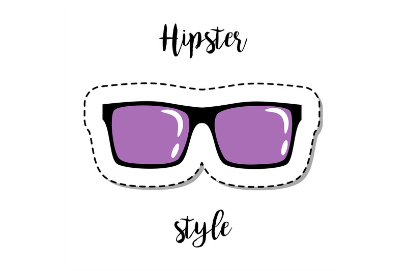 fashion-patch-element-hipster-sunglasses