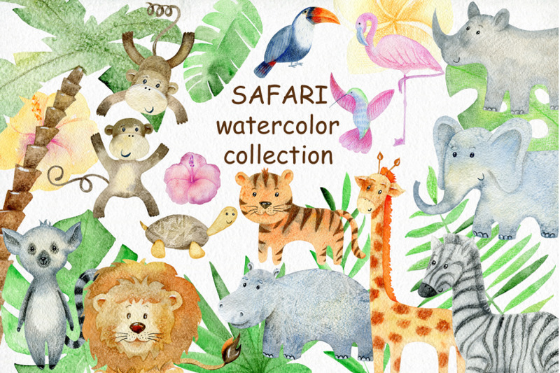 safari-watercolor-collection