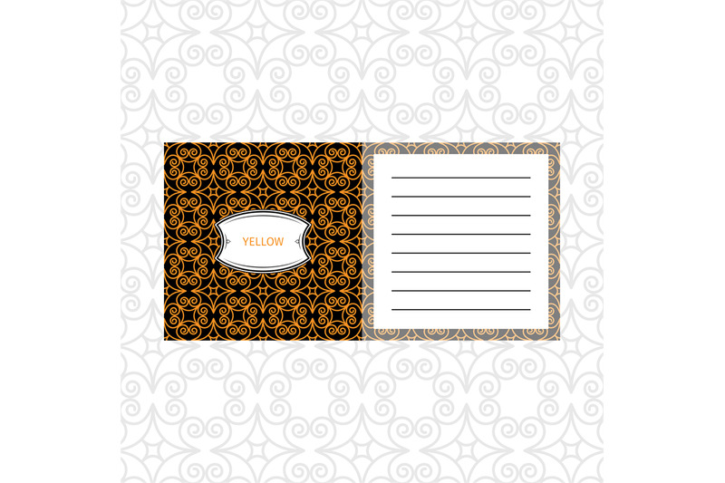 notepad-design-with-yelow-geometric-pattern