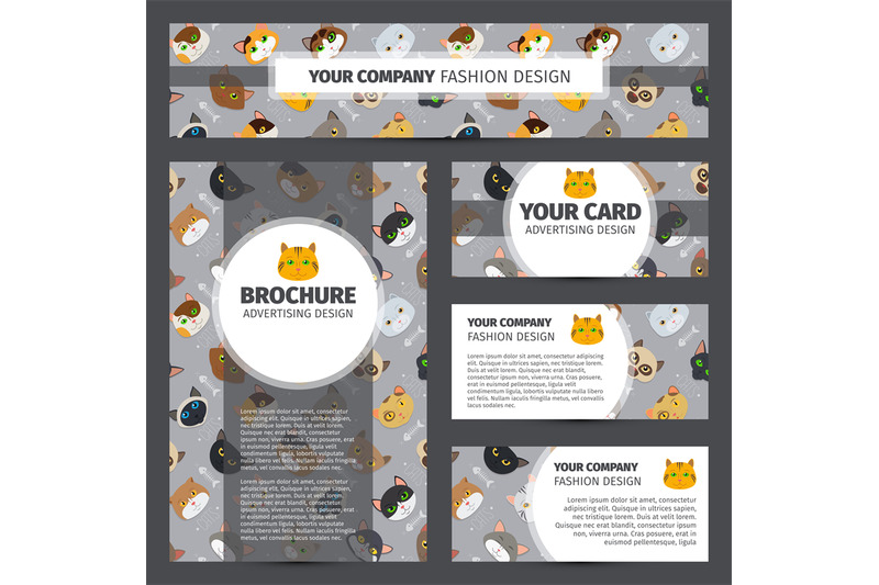corporate-identity-design-with-cats-pattern