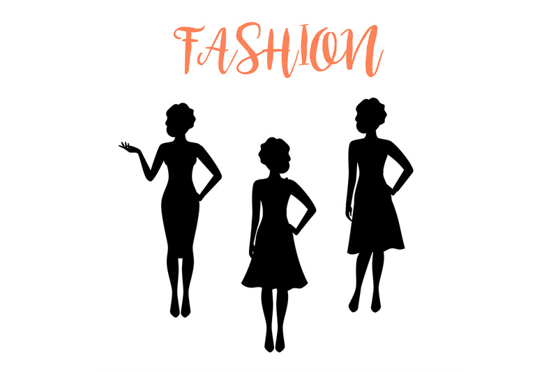 fashion-woman-silhouette-with-folded-hair