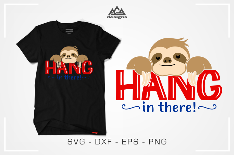 hang-in-there-sloth-svg-design