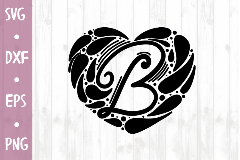 Letter B SVG CUT FILE EPS Include
