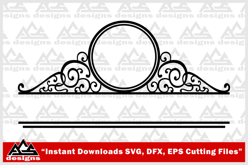 mailbox-monogram-frame-svg-design