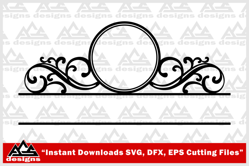 mailbox-monogram-frame-svg-design