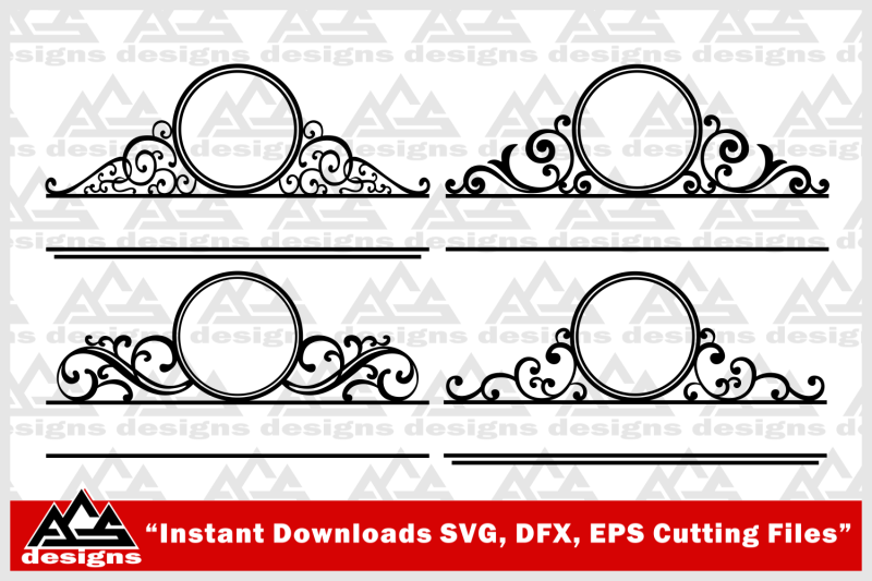 Download Mailbox Monogram Frame Svg Design By AgsDesign | TheHungryJPEG.com