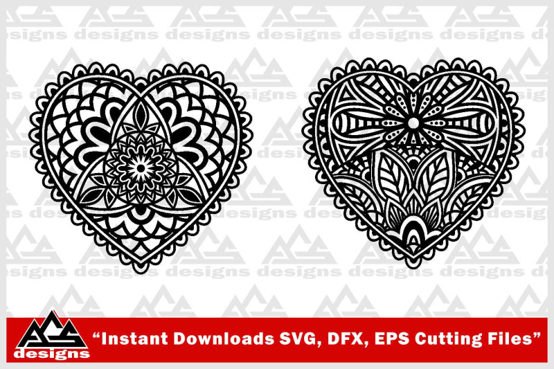 Download Love Heart Mandala Svg Design By AgsDesign | TheHungryJPEG.com