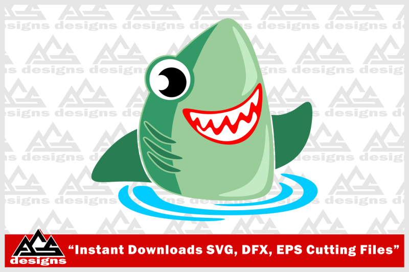 cute-shark-svg-design