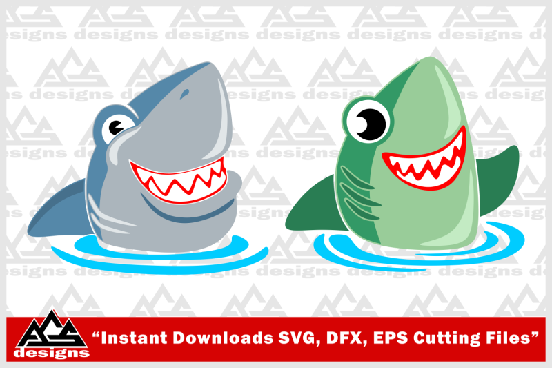 cute-shark-svg-design