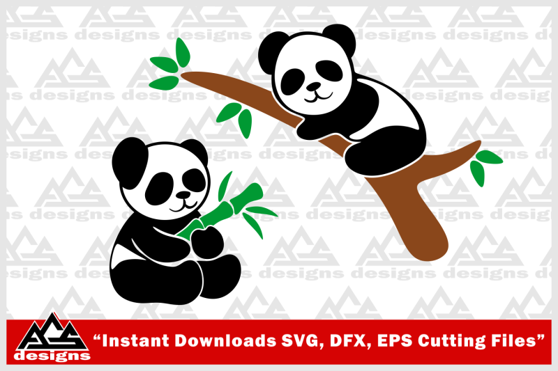 cute-panda-svg-design