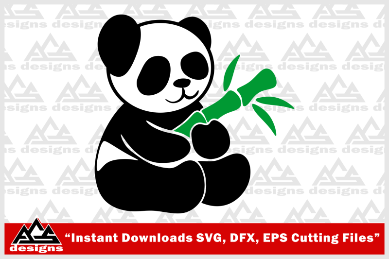 cute-panda-svg-design