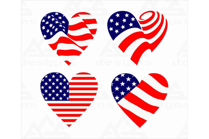 usa-flag-heart-love-svg-design