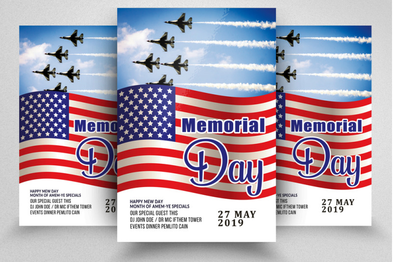 memorial-day-remember-event-flyer-template