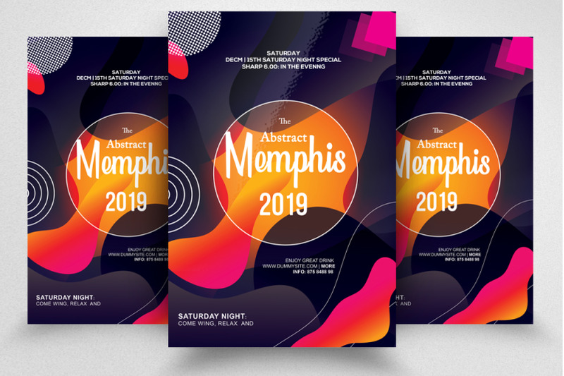 abstract-memphis-style-flyer-template