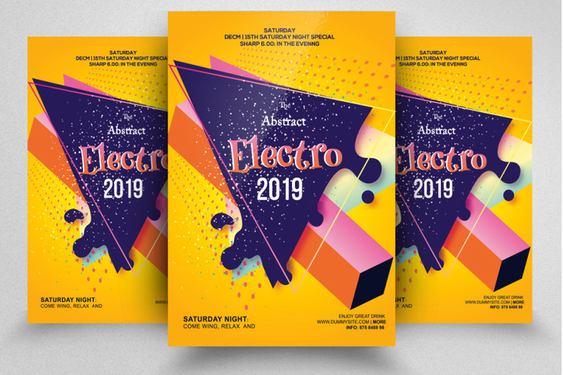 electro-flyer-poster-template