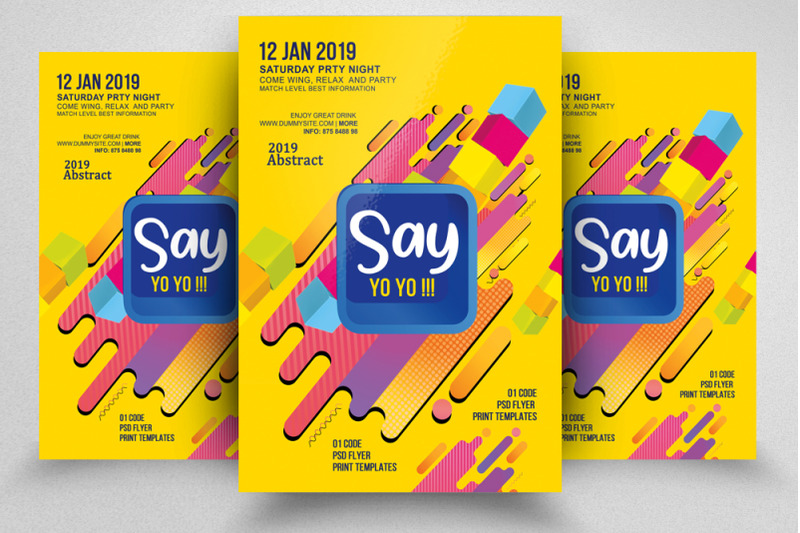 abstract-style-party-flyer-template