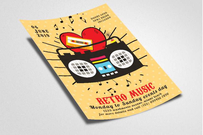 retro-vintage-music-night-flyer