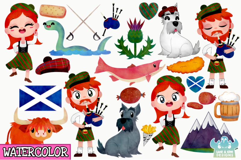 scotland-watercolor-clipart-instant-download-vector-art