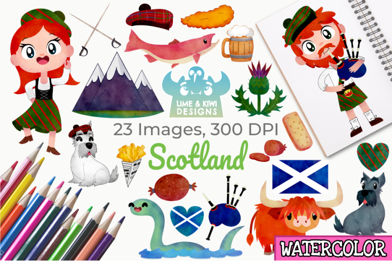 scotland-watercolor-clipart-instant-download-vector-art