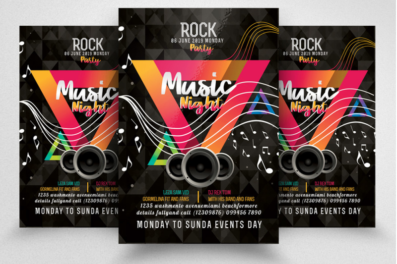 music-night-flyer-template