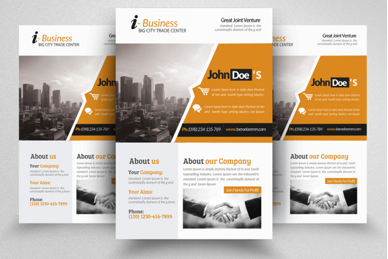 business-dealing-agency-flyer