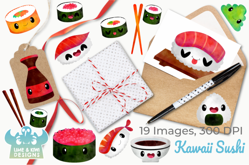 kawaii-sushi-watercolor-clipart-instant-download-vector-art