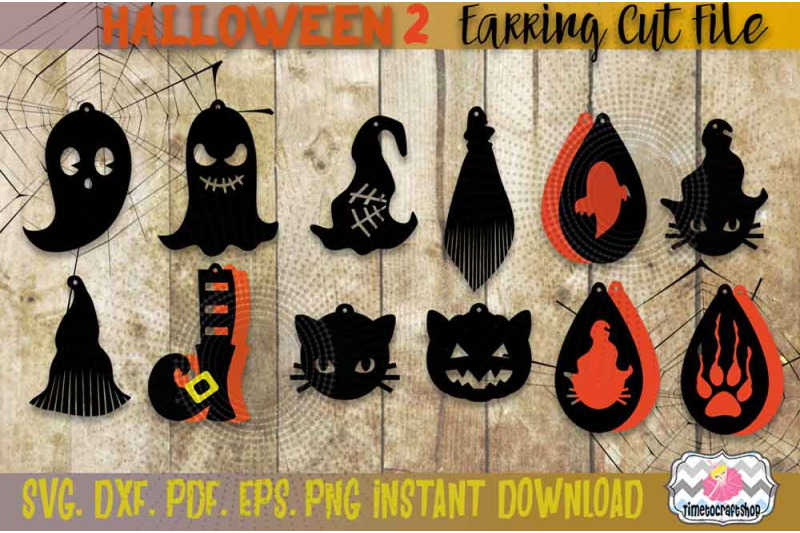 svg-dxf-pdf-png-and-eps-halloween-bundle-2-spider-web-witch-hat