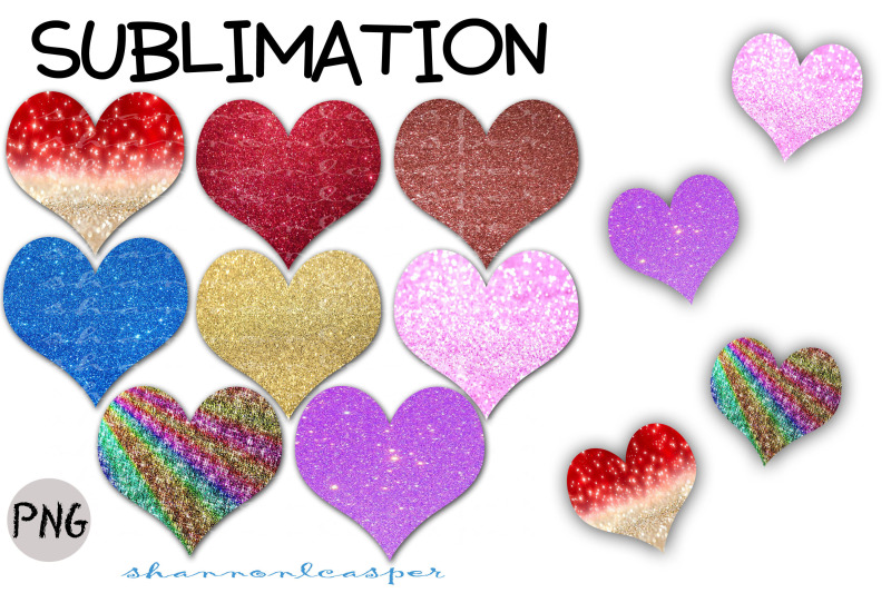 glittered-hearts-bundle-png-sublimation