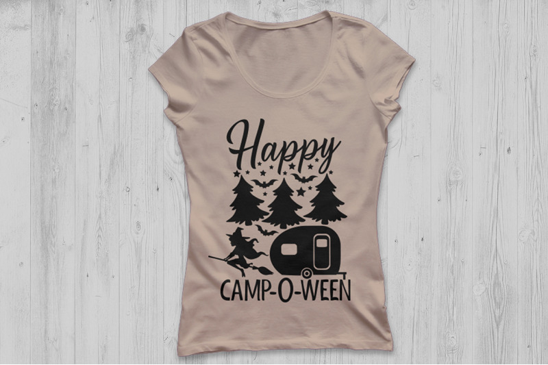 Happy Campoween Svg Halloween Svg Camping Svg Camper Svg By Cosmosfineart Thehungryjpeg Com