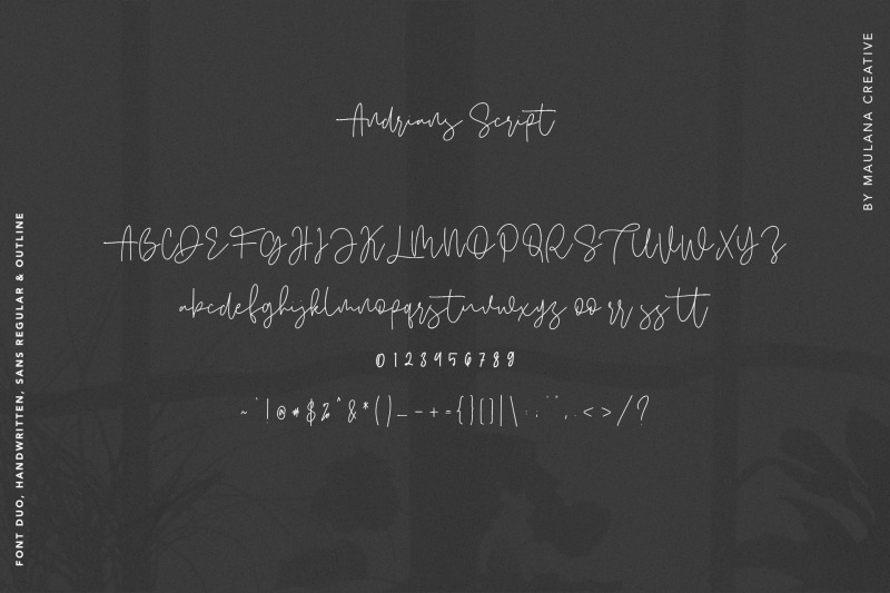 andrians-script-sans-font