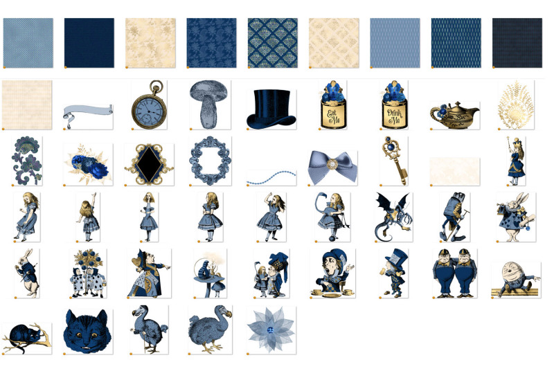 navy-and-gold-alice-in-wonderland-graphics