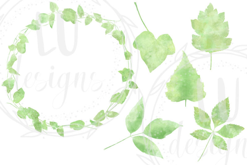 watercolor-greenery-botanical-clipart-foliage-leaves