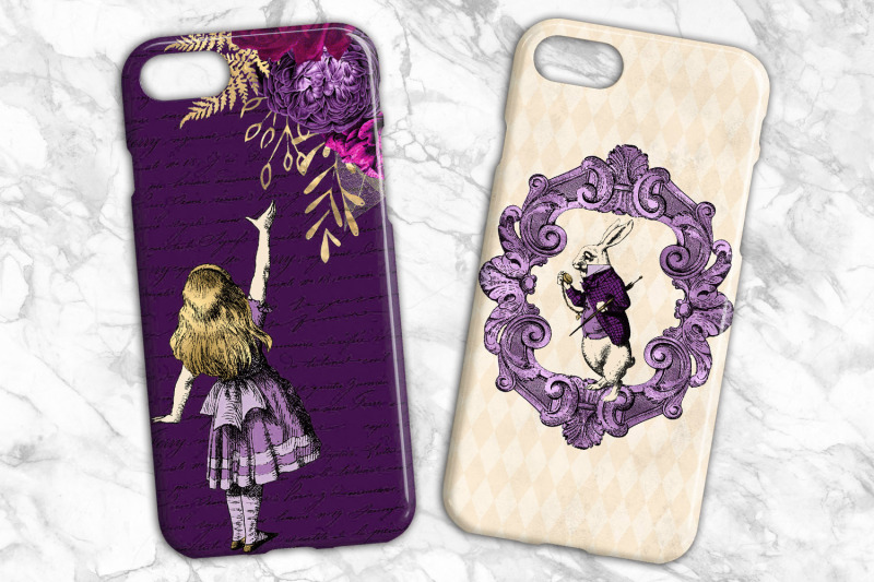 purple-and-gold-alice-in-wonderland-graphics
