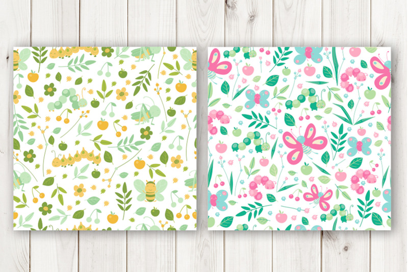 floral-animal-cute-seamless-patterns-for-baby