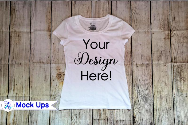 Free White Youth Shirt Mock Up (PSD Mockups)