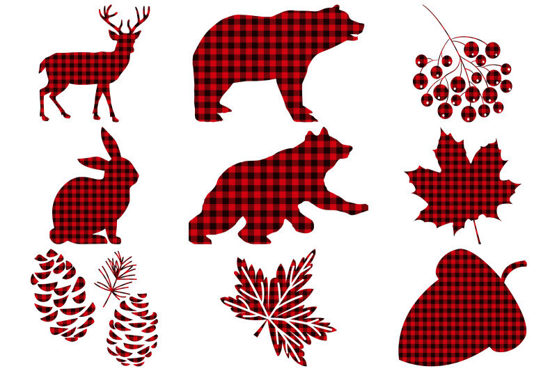 buffalo-plaid-forest-and-animals-ai-eps-png