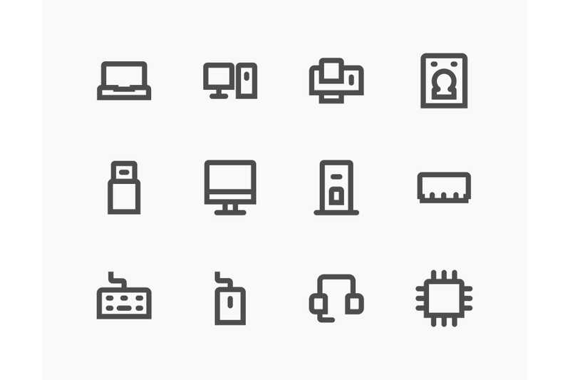 computer-icons-set-bold-line-style-design-simple-and-clean