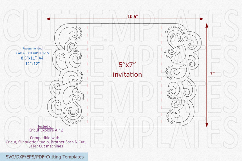quinceanera-gate-fold-wedding-invitation-svg-dxf-laser-cut-template