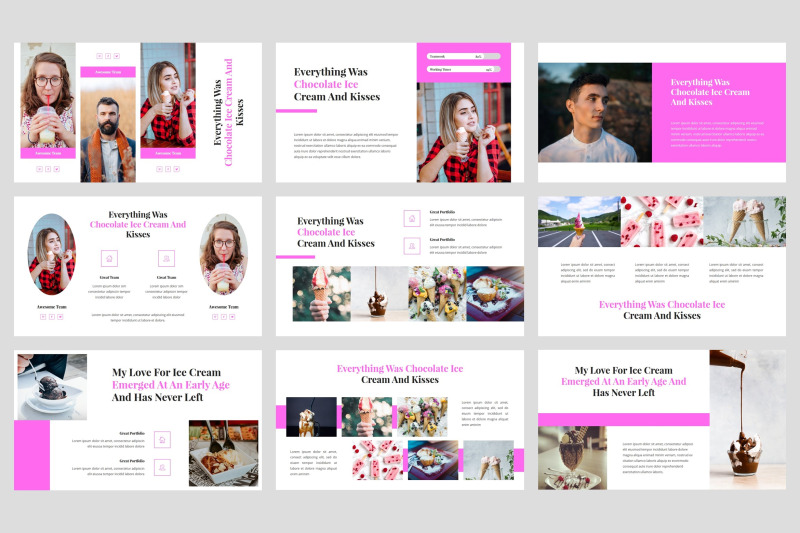 helena-ice-cream-keynote-template