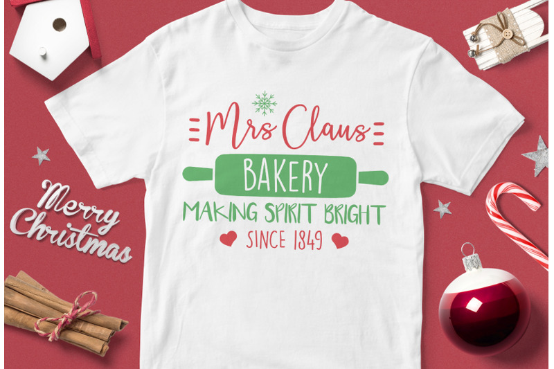 mrs-claus-bakery-making-spirit-bright-since-1849-funny-christmas-quo