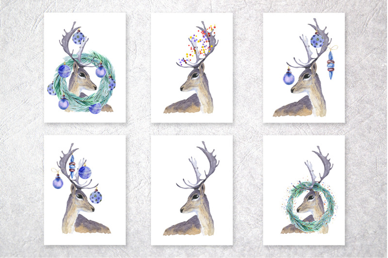 watercolor-forest-deer-and-cinnamon