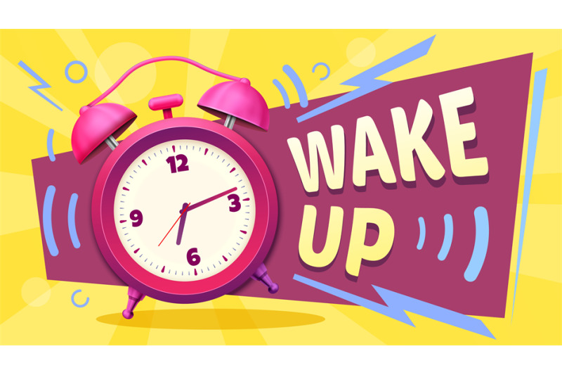 wake-up-poster-good-morning-alarm-clock-ringing-and-mornings-wakes-v