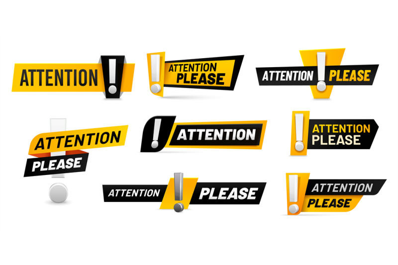 attention-please-badges-important-message-warnings-frames-with-excla