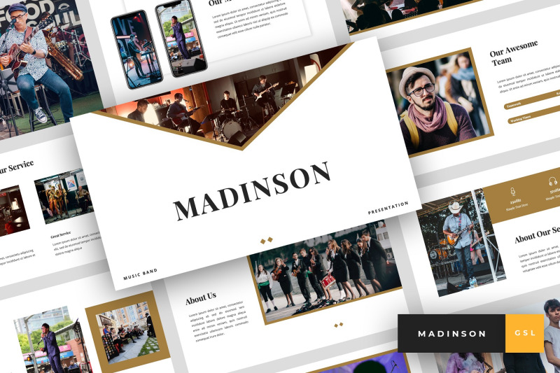 madinson-music-band-google-slides-template